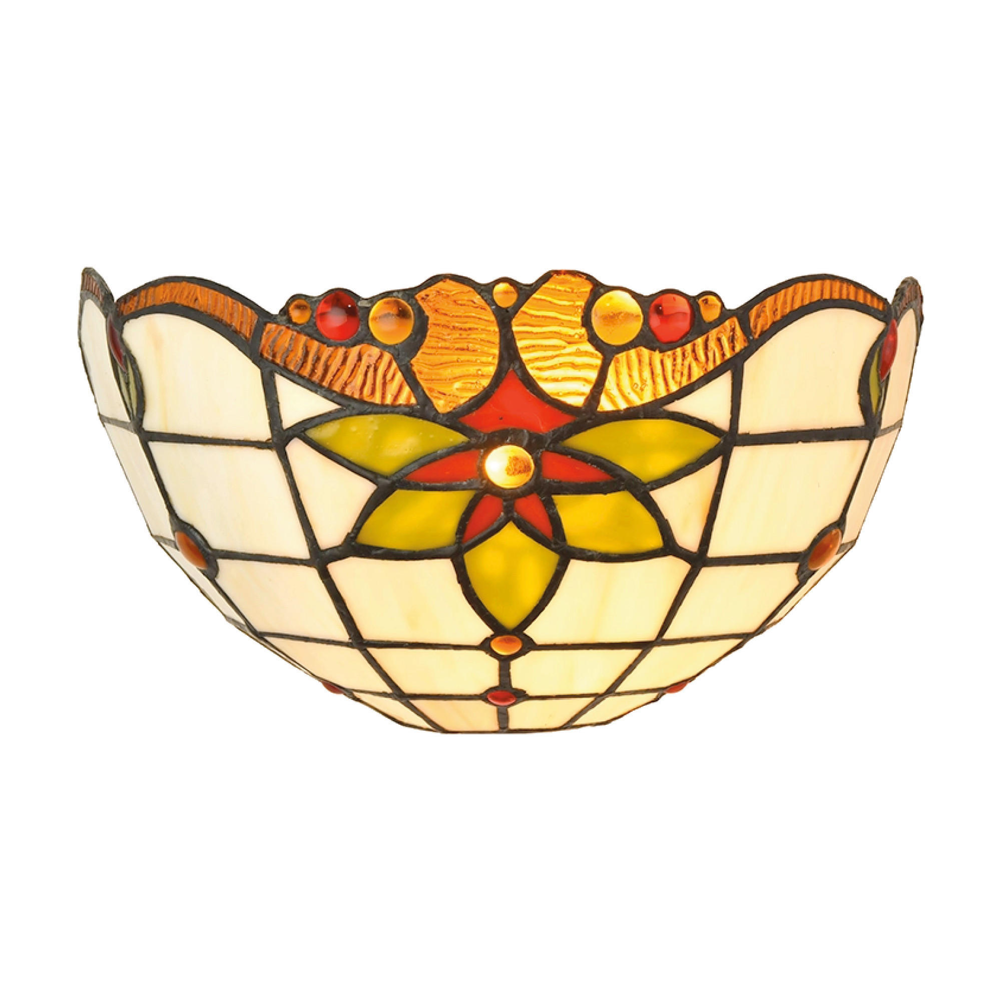 FALILÁMPA - többszínű, Basics, Üveg (16/15.5/32cm)