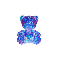 LED-DEKOLEUCHTE Bär 19/20/25 cm   - Transparent/Perlmutt, Design, Kunststoff (19/20/25cm) - Novel