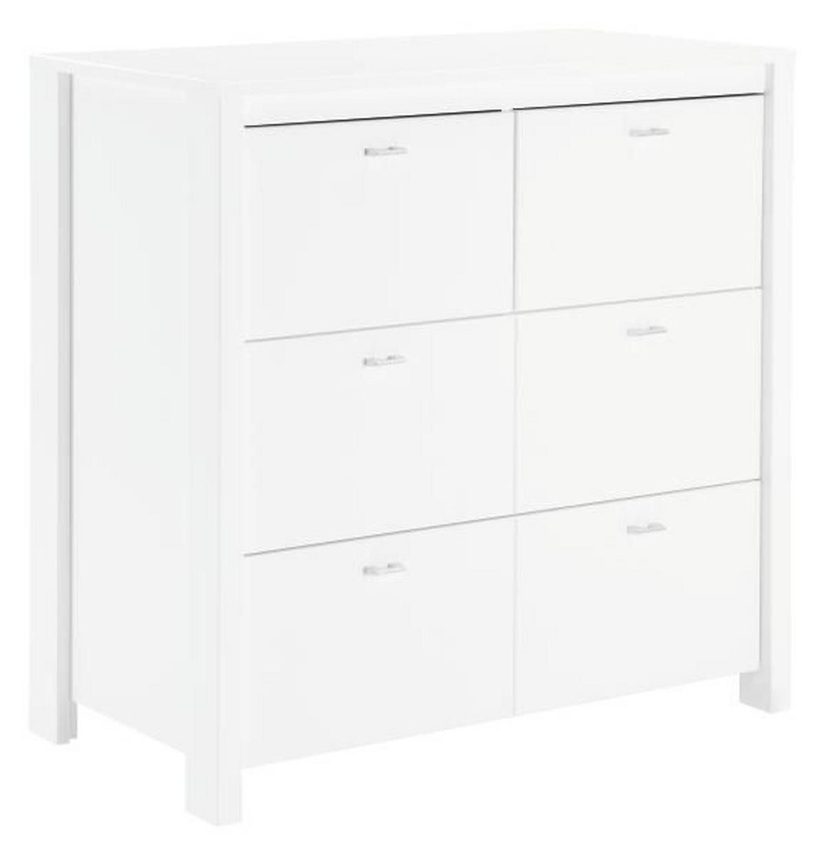 KOMODA ZA PRESVLAČENJE  Julija  - boja aluminijuma/bela, Trendi, metal/pločasti materijal (92,8/95/50cm) - My Baby Lou