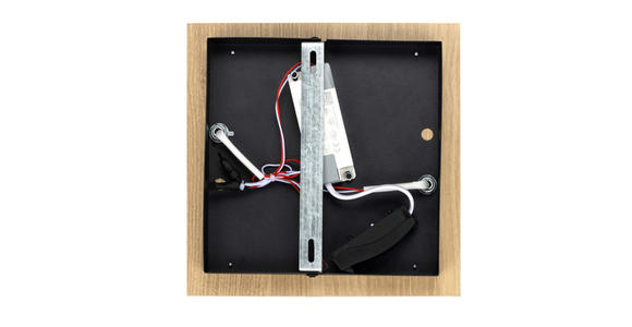 LED-DECKENLEUCHTE 70/38/7,5 cm   - Braun, Basics, Holz/Kunststoff (70/38/7,5cm) - Novel