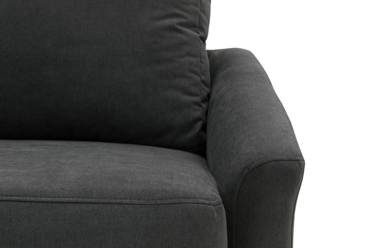 SCHLAFSESSEL RELAX BOX Mikrofaser Dunkelgrau    - Dunkelgrau/Beige, Basics, Kunststoff/Textil (108/86/96cm) - MID.YOU