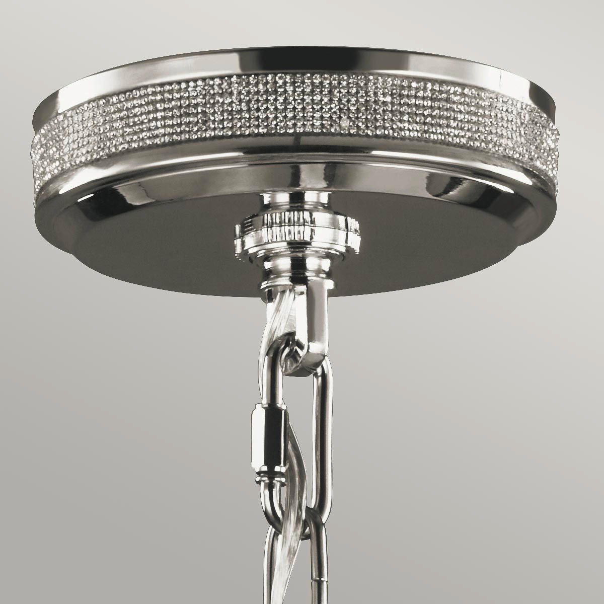KRONLEUCHTER 45.7/50.6 cm   - Nickelfarben, KONVENTIONELL, Glas/Metall (45.7/50.6cm) - Elstead Lighting