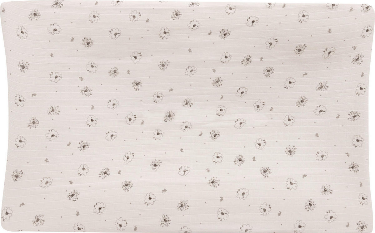 WICKELAUFLAGENBEZUG - Weiß, Basics, Textil (75,5/45/10cm) - Bebe Jou