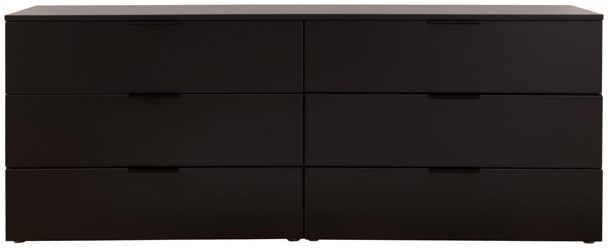 SIDEBOARD Anthrazit  200/77/45 cm  - Anthrazit/Schwarz, Design, Holzwerkstoff/Kunststoff (200/77/45cm) - Moderano