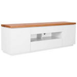 LOWBOARD  in 173/56/40 cm  - Eichefarben/Weiß, MODERN, Holz/Holzwerkstoff (173/56/40cm) - Carryhome