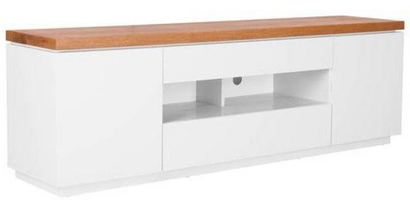 LOWBOARD  in 173/56/40 cm  - Eichefarben/Weiß, MODERN, Holz/Holzwerkstoff (173/56/40cm) - Carryhome