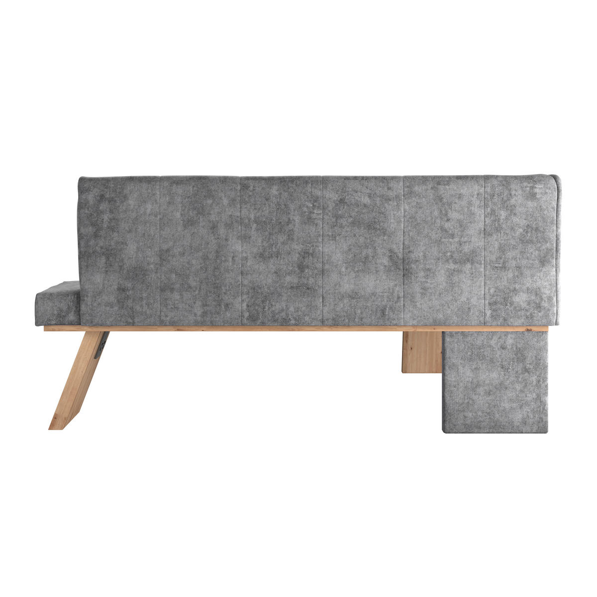 ECKBANK 150/185 cm Webstoff Schwarz   - Eichefarben/Schwarz, KONVENTIONELL, Textil (150/185cm) - Livetastic