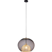 HÄNGELEUCHTE 45/120/45 cm   - Goldfarben/Schwarz, Design, Metall (45/120/45cm) - Kare-Design