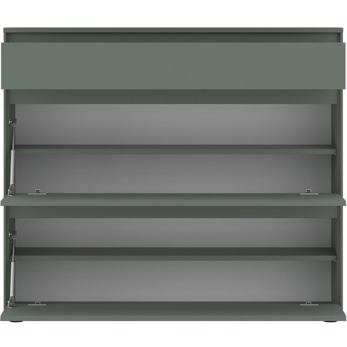 SCHUHSCHRANK Salbeigrün  - Salbeigrün, Design, Holzwerkstoff (111,5/96,8/35,3cm) - Livetastic