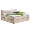 BOXSPRINGBETT 200/200 cm  in Beige  - Beige/Schwarz, Design, Textil (200/200cm) - home24