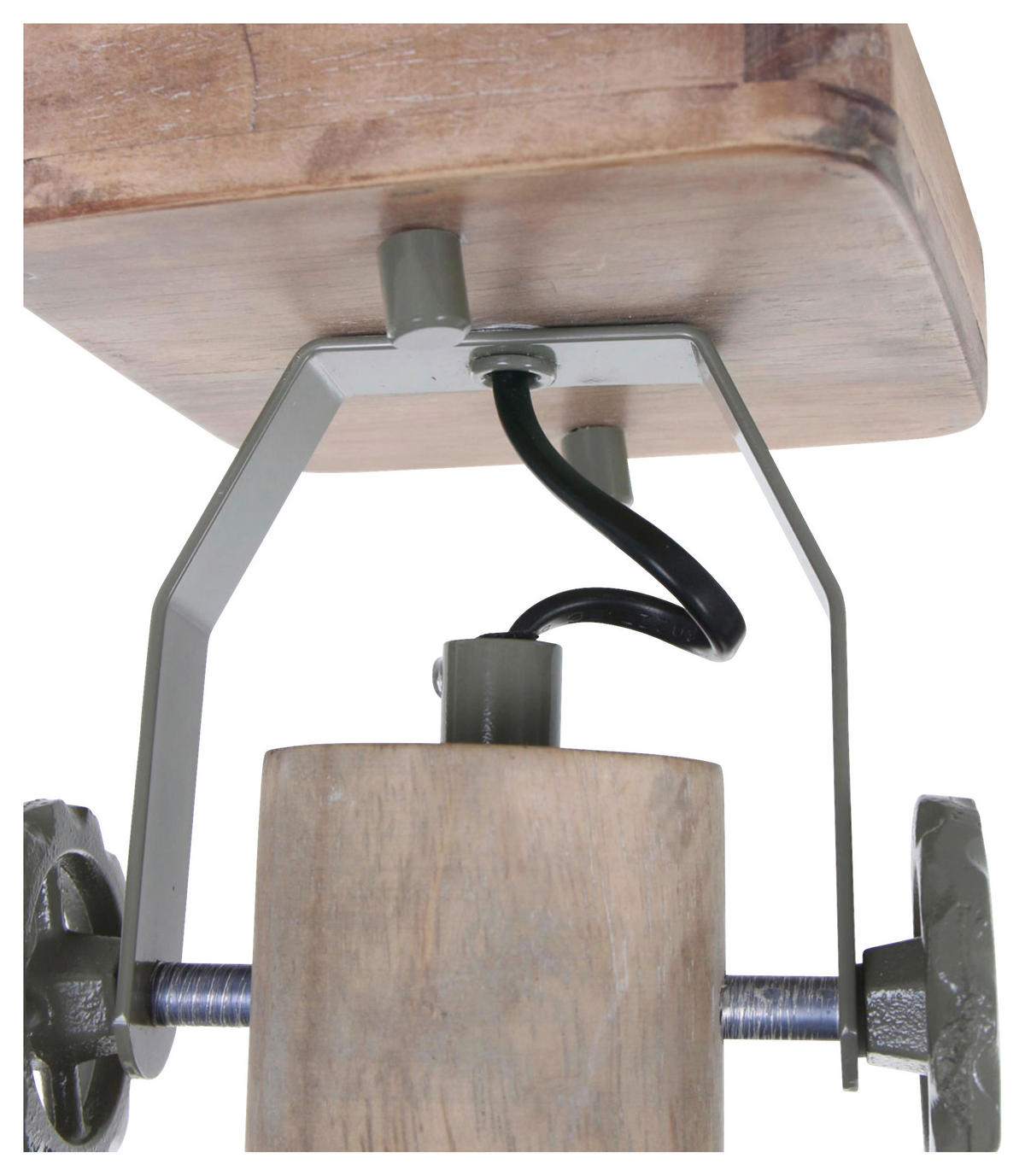 DECKENSPOTS - Anthrazit/Kupferfarben, Trend, Holz/Metall (59/19/23cm)