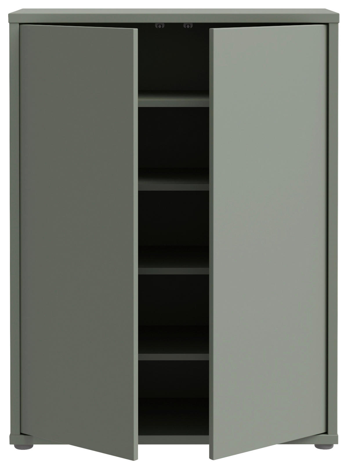 SCHUHSCHRANK Salbeigrün  - Salbeigrün/Grau, MODERN, Holzwerkstoff/Kunststoff (74,5/99,1/34,9cm) - Carryhome
