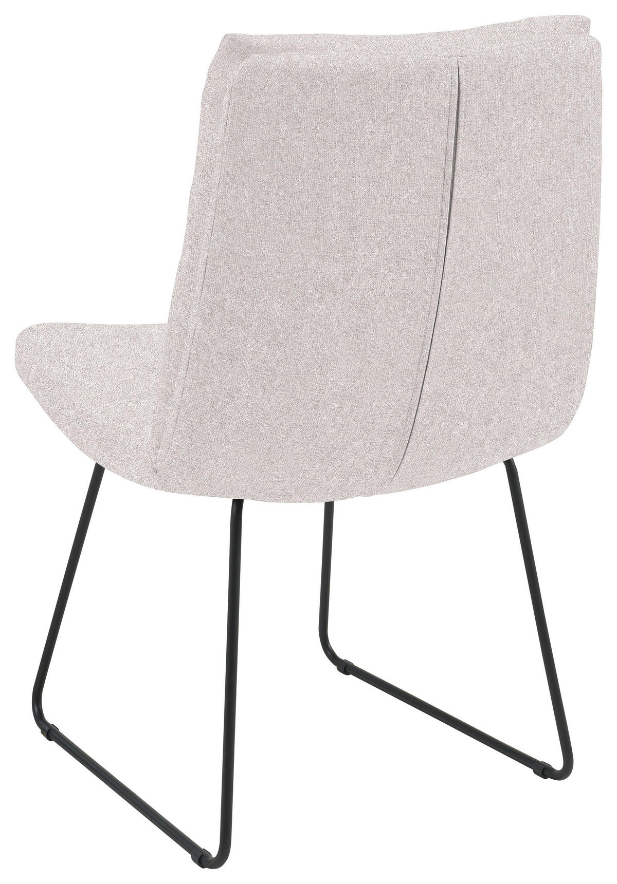 STUHL - Hellgrau/Schwarz, Design, Textil/Metall (50/90/68cm) - Valnatura