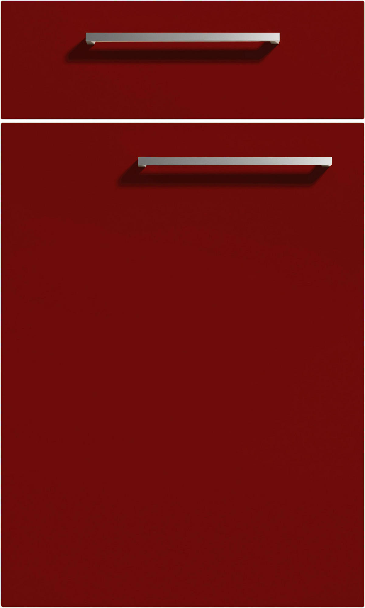 ECKKÜCHE 305/225 cm  in Anthrazit, Rot, Eichefarben  - Edelstahlfarben/Eichefarben, Design, Holzwerkstoff/Metall (305/225cm) - Nolte Küchen