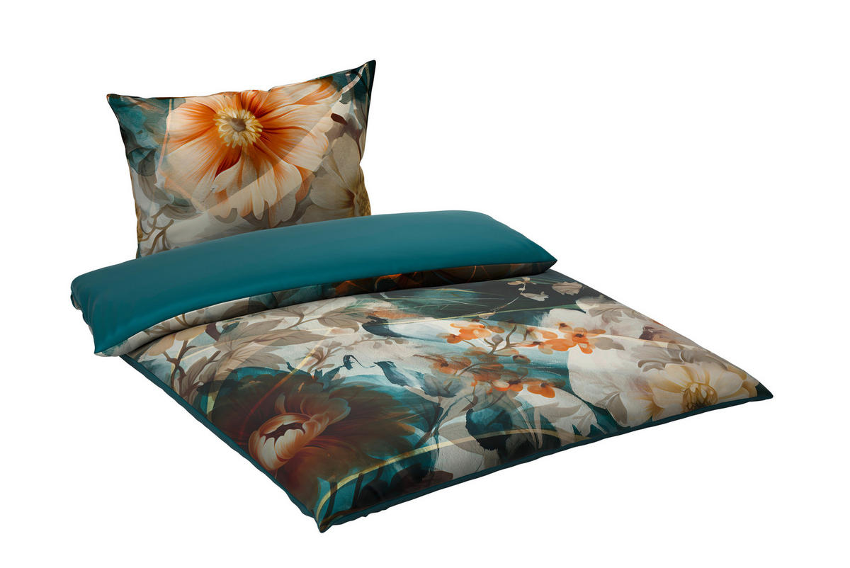 BETTWÄSCHE TANJA Satin 140/200 cm  - Anthrazit, KONVENTIONELL, Textil (140/200cm) - Esposa