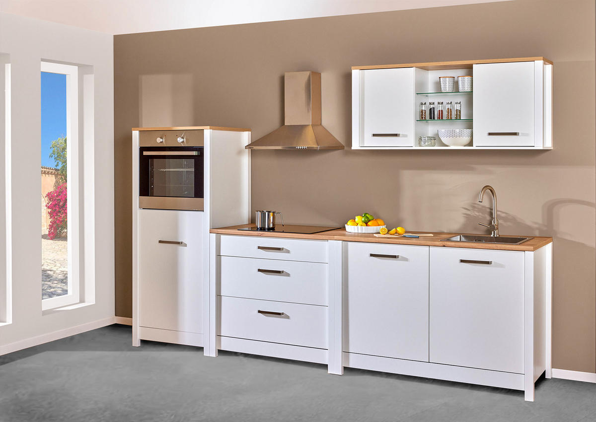 Aufsatzschrank Sicilia 70/60,5/60 cm   - Weiss/Silberfarben, Modern, Holzwerkstoff/Metall (70/60,5/60cm) - MID.YOU