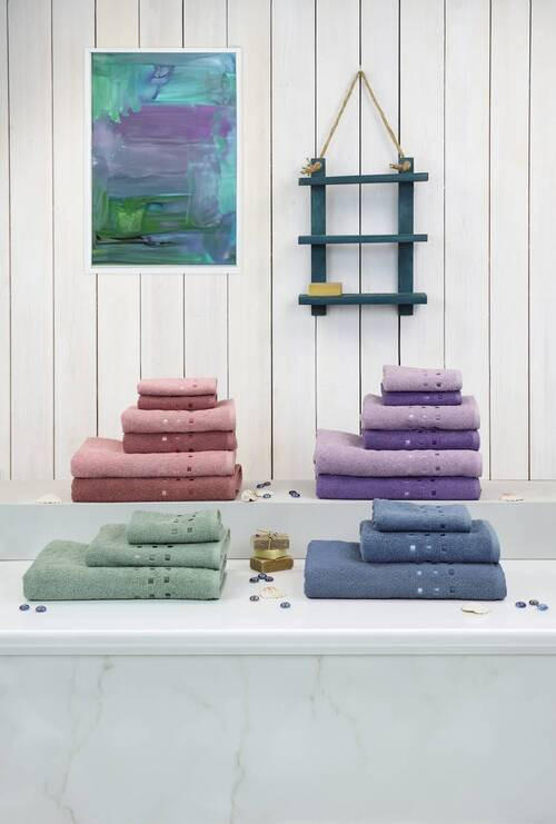 RUČNÍK PRO HOSTY, 30/50 cm, starorůžová - starorůžová, Konvenční, textil (30/50cm) - Esposa
