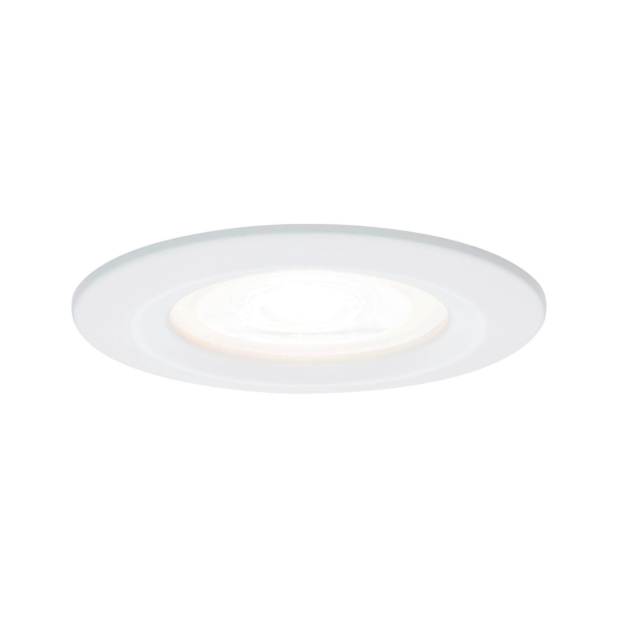 DECKENLEUCHTE 7,8 cm  - Alufarben/Weiß, Basics, Metall (7,8cm) - Paulmann