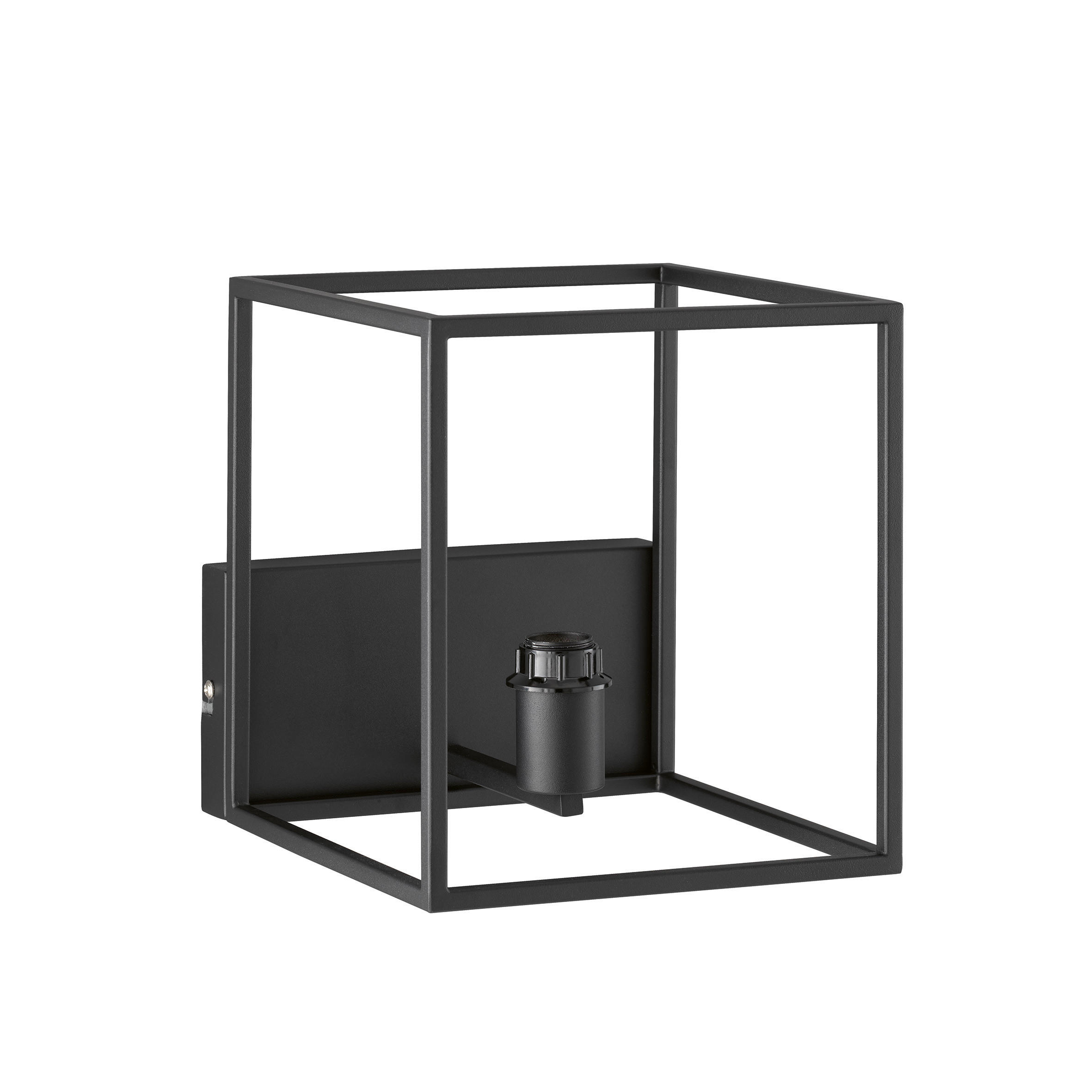 VÄGGLAMPA Modular S 20/20/20 cm   - svart, Basics, metall (20/20/20cm) - Fischer & Honsel