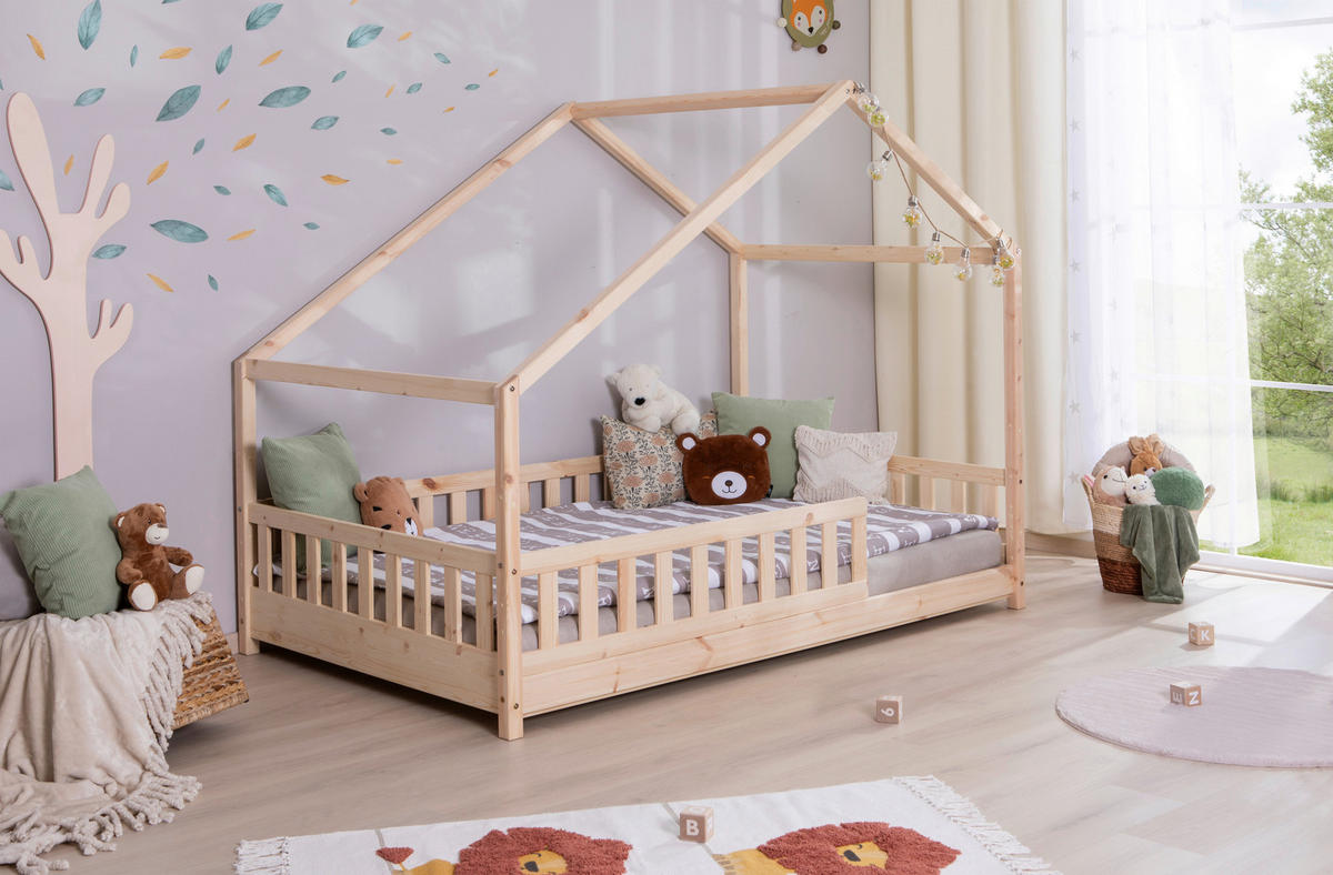 HAUSBETT 120/200 cm Naturfarben  - Naturfarben, Modern, Holz (120/200cm) - MID.YOU