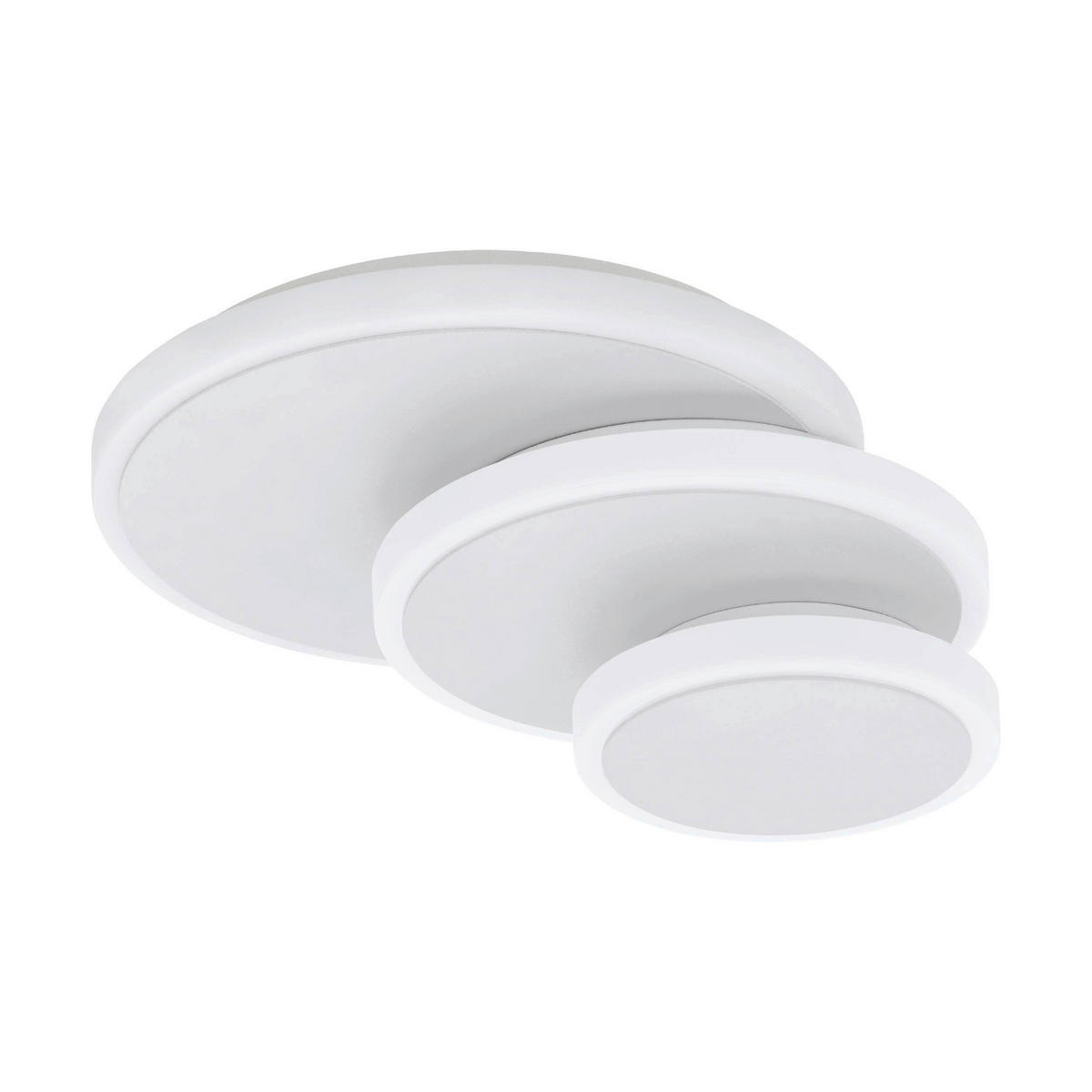 STROPNÍ SVÍTIDLO, 25/10 cm  - bílá, Basics, kov/plast (25/10cm) - Eglo
