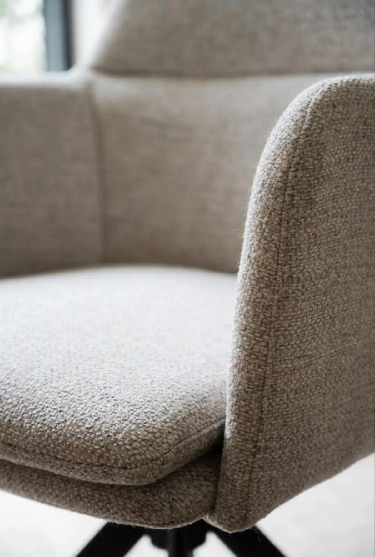 SNURRSTOL  i beige, svart  - beige/svart, Klassisk, metall/trä (56/84/61cm) - Rowico