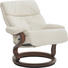 RELAXSESSEL Echtleder - Creme/Weiß, Design, Leder/Holz (84/109/83cm) - Himolla