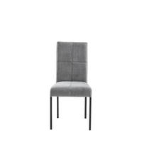 STOLICA  siva  metal, tekstil      - siva/crna, Moderno, metal/tekstil (46/91/61cm)