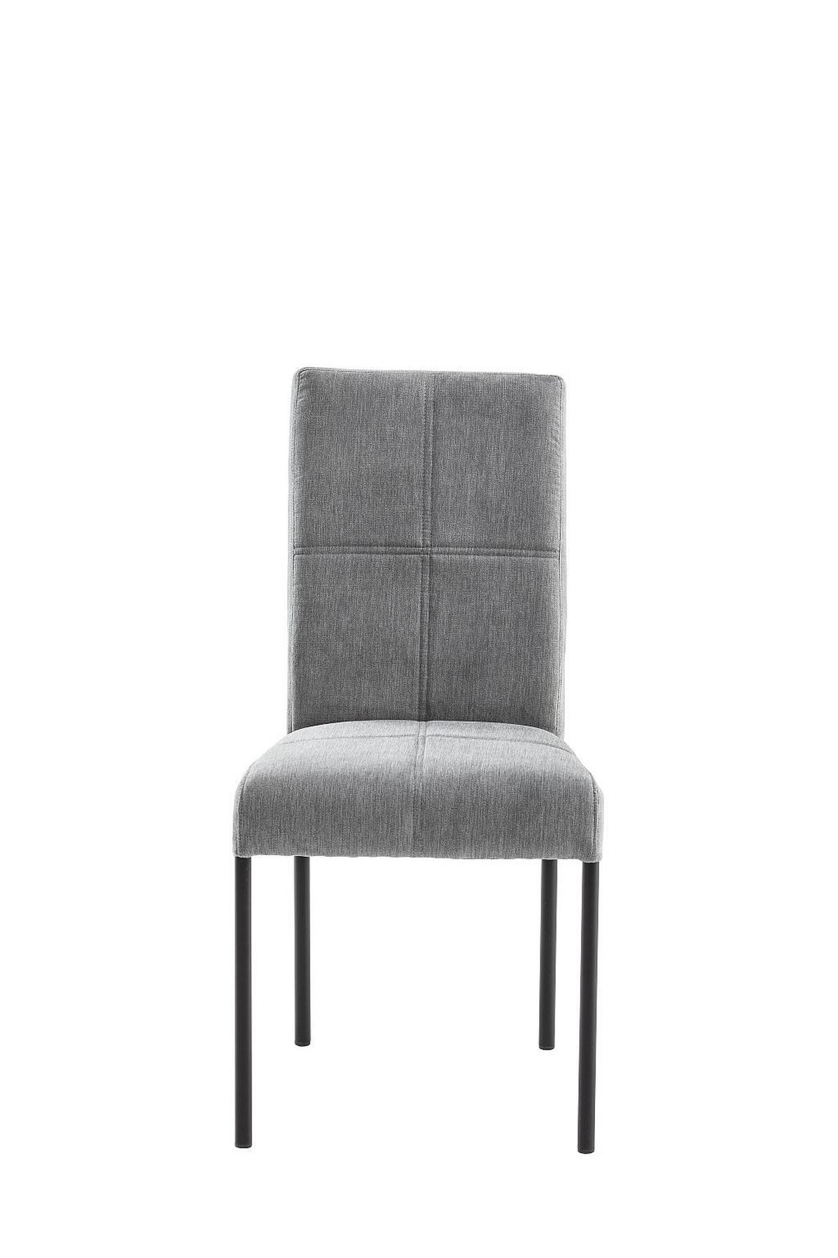 STOLICA  siva  metal, tekstil      - siva/crna, Moderno, metal/tekstil (46/91/61cm)