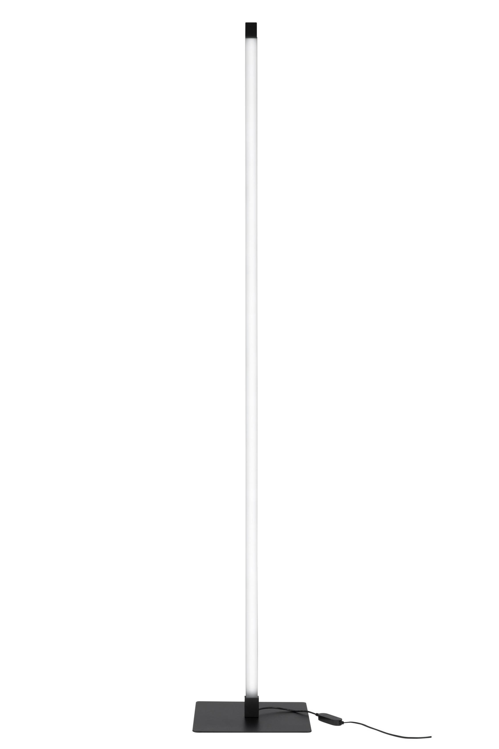 LAMPADAR CU LED - alb/negru, Lifestyle, plastic/metal (24,5/148/24,5cm) - Novel