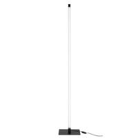 LED ÁLLÓLÁMPA - fekete/fehér, Lifestyle, műanyag/fém (24,5/148/24,5cm) - Novel