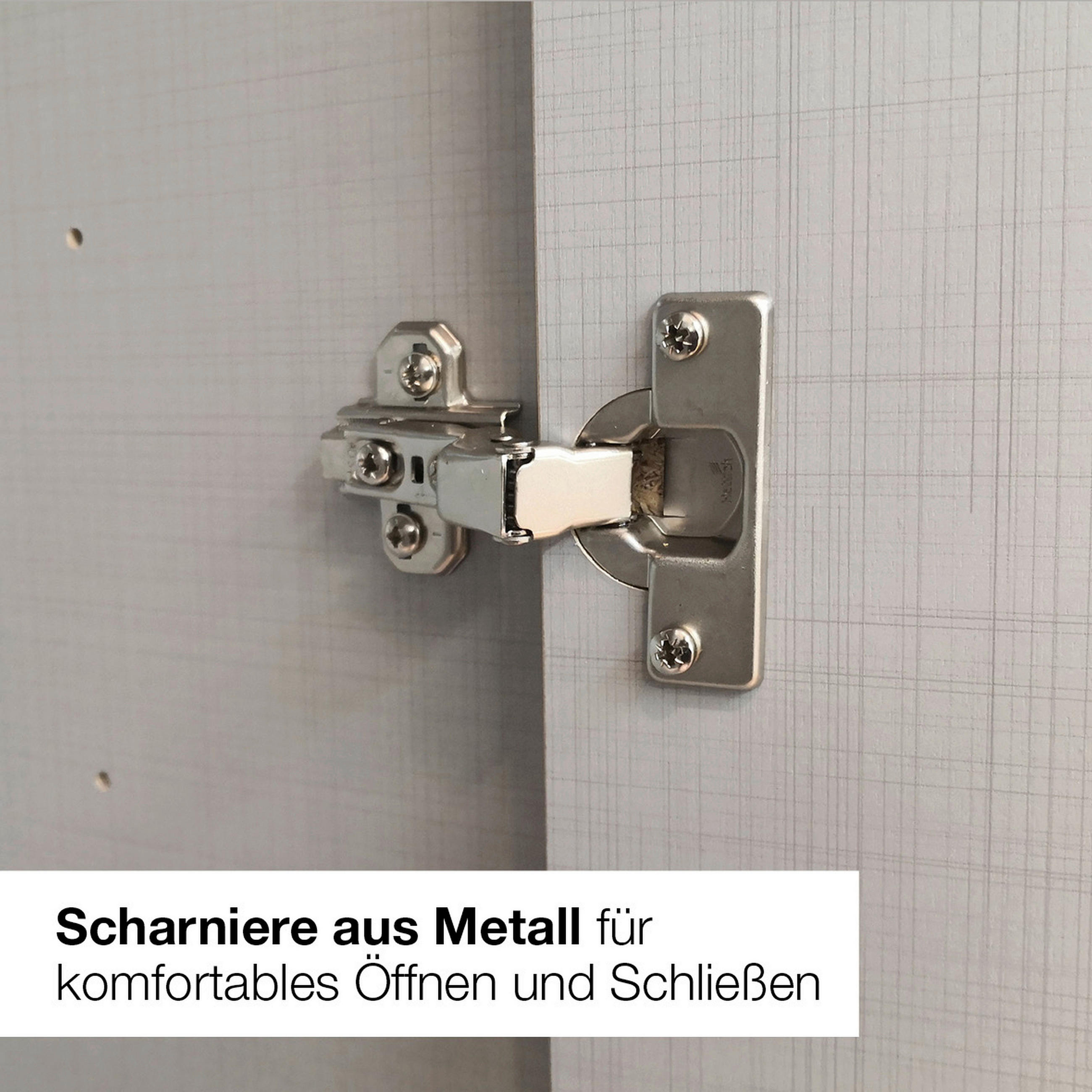 Chameo Drehtürenschrank Graphit, Eiche Artisan 225x208x58 cm