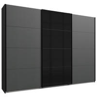 ARMOIRE À PORTES COULISSANTES in Graphitfarben, Schwarz  - Graphitfarben/Schwarz, Design, Glas/Holzwerkstoff (270/210/65cm) - Carryhome