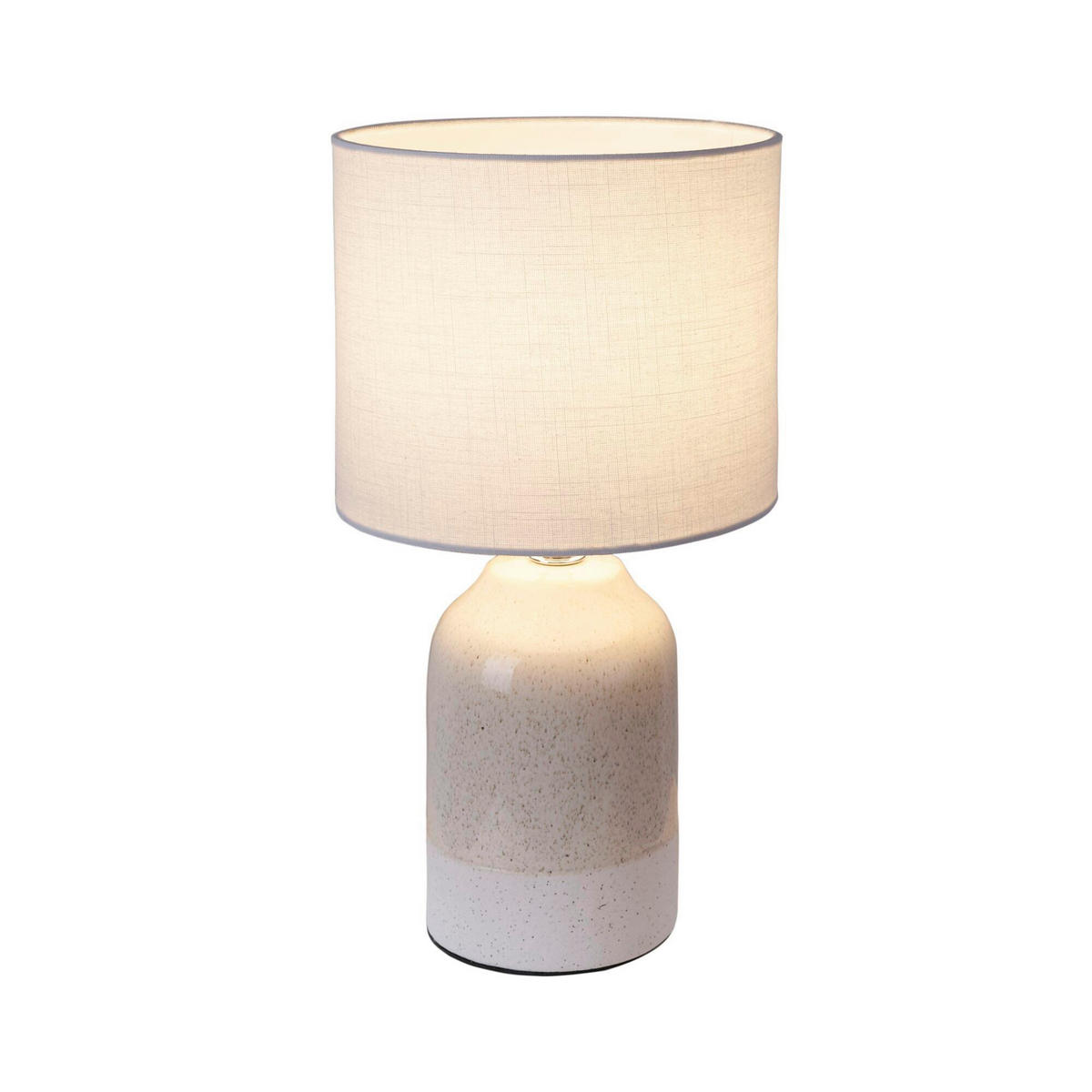 LED-TISCHLEUCHTE 18/33 cm  - Beige/Weiß, Design, Keramik/Textil (18/33cm) - Paulmann