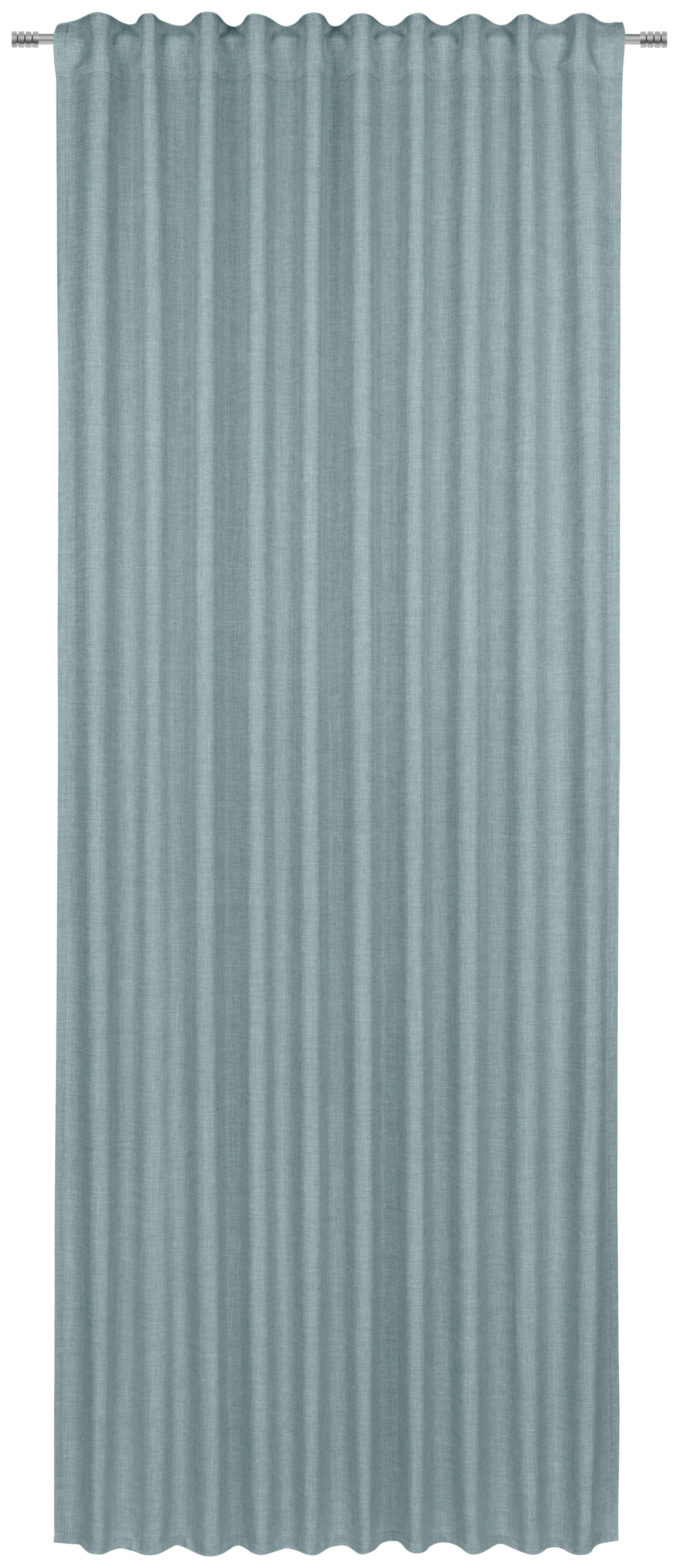 FERTIGVORHANG FREDDY blickdicht 140/245 cm   - Hellgrau/Hellblau, Basics, Textil (140/245cm) - Boxxx