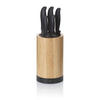 MESSERBLOCK Acida 6-teilig  - Hellbraun/Schwarz, KONVENTIONELL, Holz (11/34,5cm) - Kela