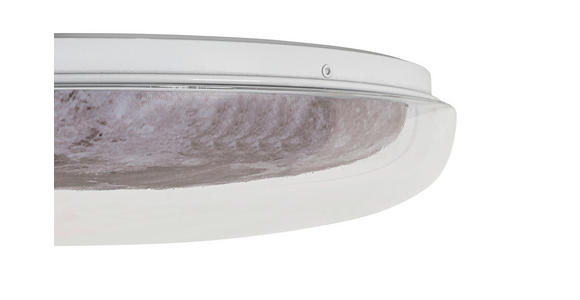 LED-DECKENLEUCHTE 40/8 cm   - Transparent/Silberfarben, Trend, Kunststoff/Metall (40/8cm) - Novel