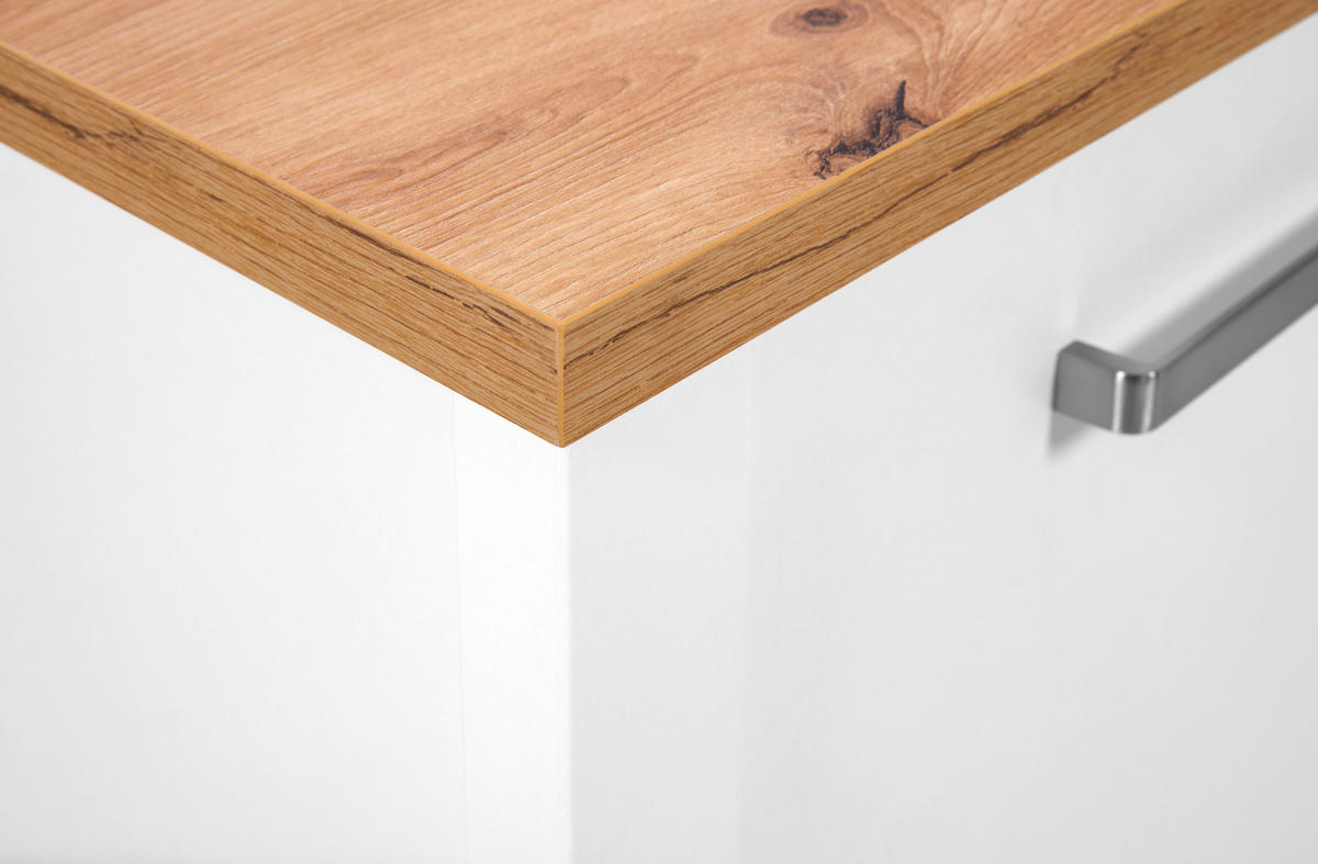 NISKA KOMODA   173/64/45 cm   bijela, hrast Artisan   - bijela/srebrne boje, Romantično / ladanjski, drvni materijal/metal (173/64/45cm)