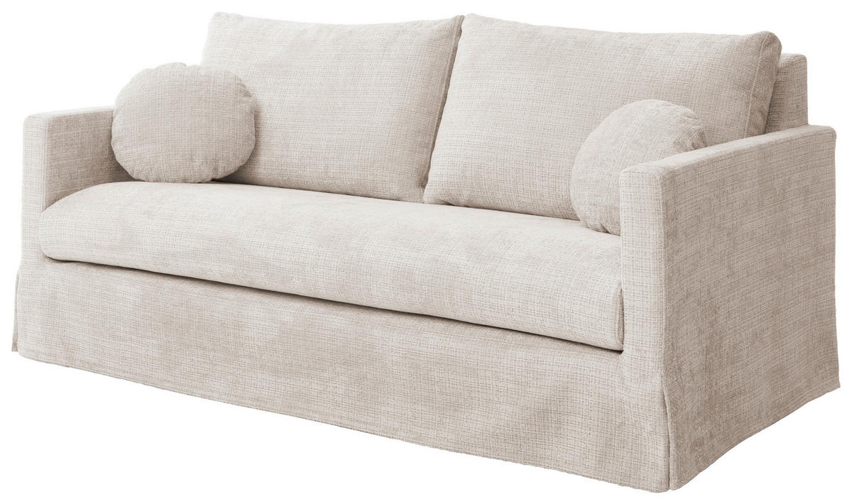 3-SITZER-BEZUG - Creme, Design, Textil (195/89/95cm) - P & B