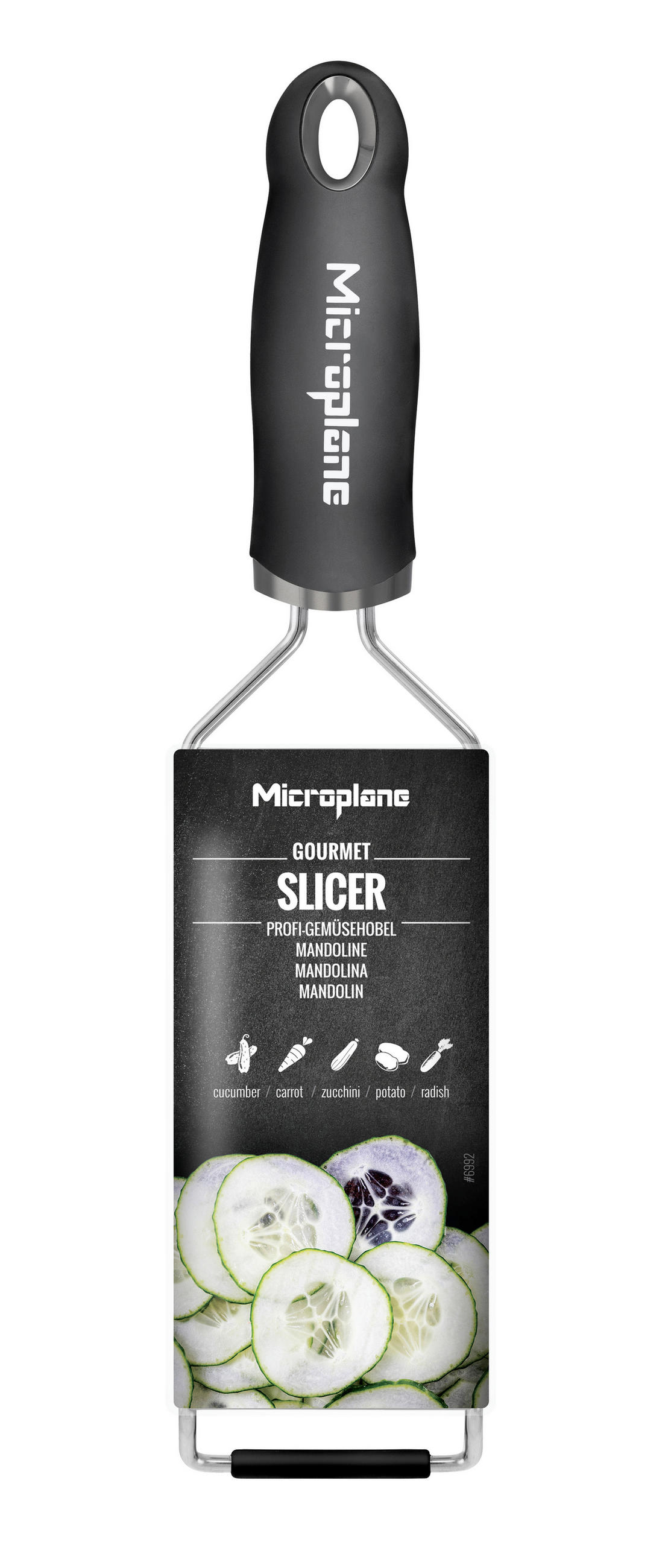 REIBE GOURMET  - Schwarz, Basics, Kunststoff/Metall (31,2/7,5/3cm) - MICROPLANE
