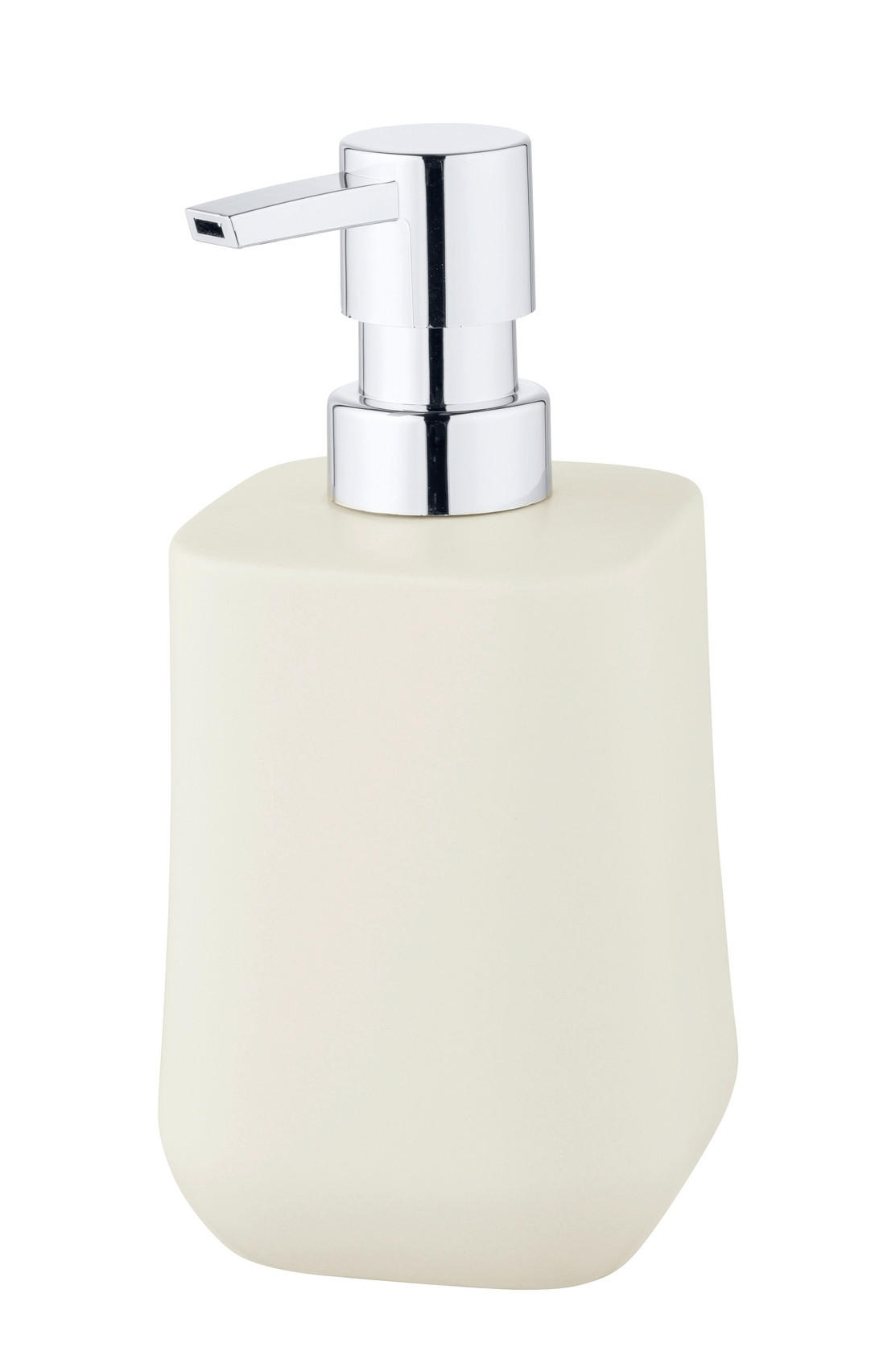 SEIFENSPENDER ADINE  - Chromfarben/Ecru, KONVENTIONELL, Keramik/Kunststoff (8/16,5/8cm) - Schöner Wohnen
