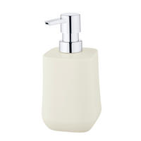 SEIFENSPENDER ADINE  - Chromfarben/Ecru, KONVENTIONELL, Keramik/Kunststoff (8/16,5/8cm) - Schöner Wohnen