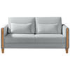 SCHLAFSOFA in Holz, Textil Buchefarben, Hellgrau  - Buchefarben/Hellgrau, Design, Holz/Textil (174/88/104cm) - Niels Andersson