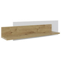 WANDBOARD in 120/30/25 cm Weiss, Eiche Artisan  - Weiss/Eiche Artisan, Modern, Holzwerkstoff (120/30/25cm) - Hom`in