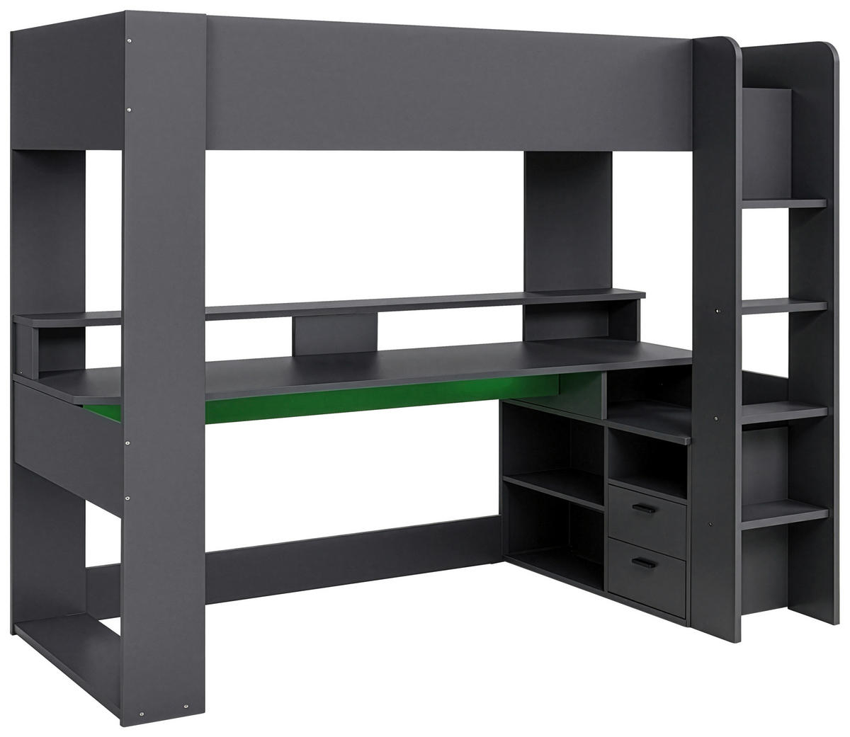 HOCHBETT 90/200 cm  - Graphitfarben, KONVENTIONELL, Holzwerkstoff (90/200cm) - Carryhome