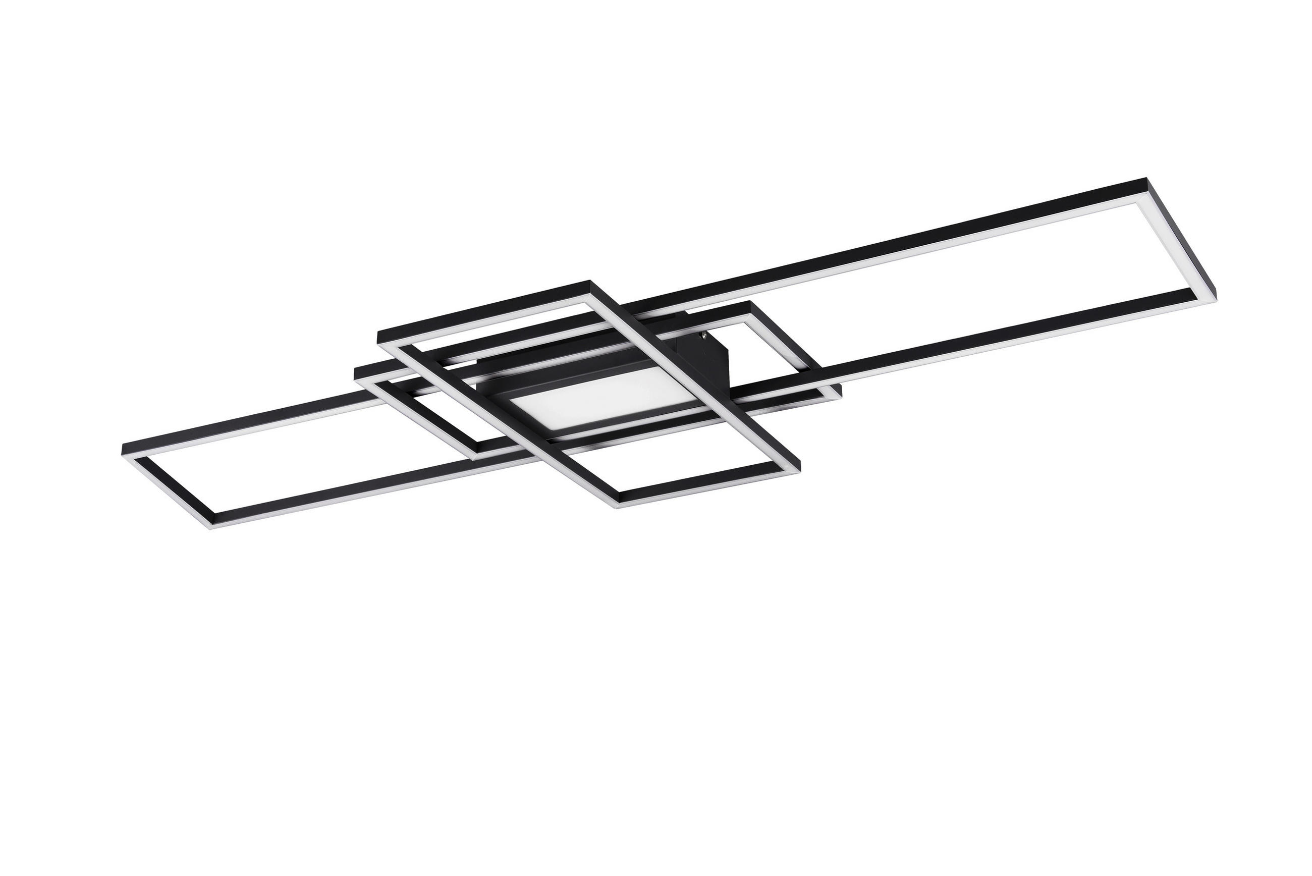 LED-DECKENLEUCHTE Irvine 105/42/6,5 cm   - Anthrazit, Design, Kunststoff/Metall (105/42/6,5cm) - Novel