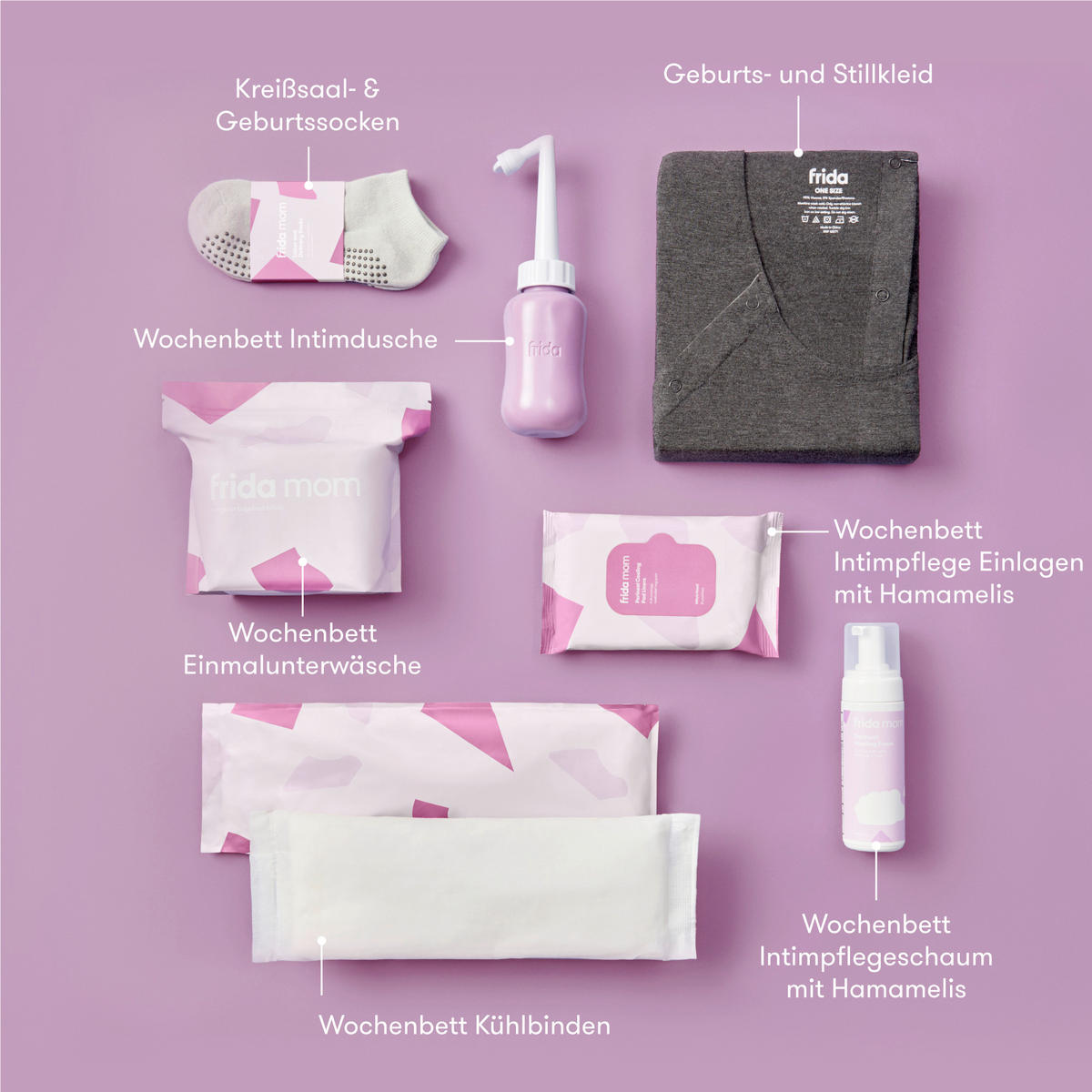 WOCHENBETT-BOX - Violett, Basics, Kunststoff (29/24,7/21,5cm) - frida