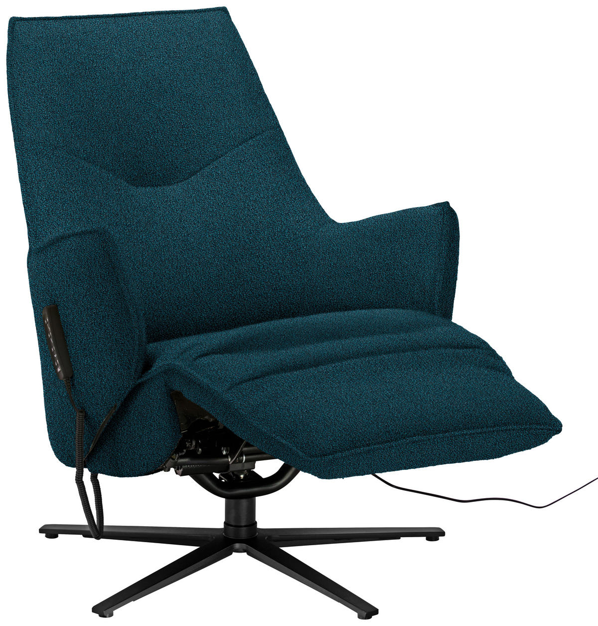 RELAXSESSEL in Textil Royalblau  - Royalblau/Anthrazit, Design, Textil/Metall (70/112/85cm) - Himolla Komfortklass