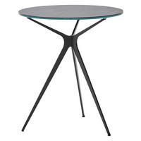 BEISTELLTISCH 50/50/55 cm Anthrazit, Schwarz rund  - Anthrazit/Schwarz, Design, Keramik/Metall (50/50/55cm) - Musterring