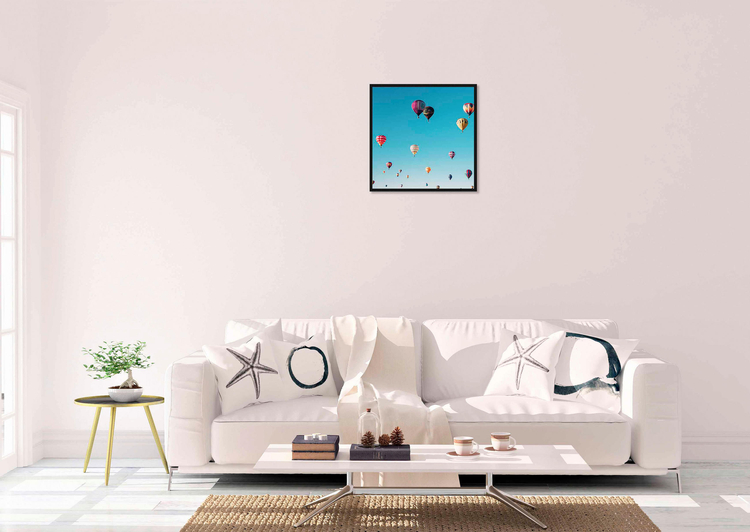BILD 74/74 cm  - Multicolor/Schwarz, Design, Holz/Kunststoff (74/74cm)
